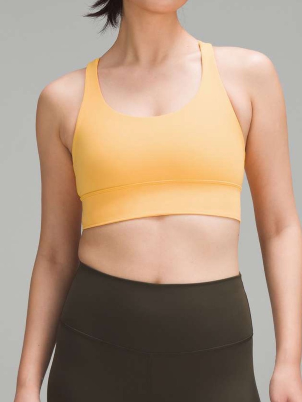 Lululemon Energy Longline Bra *Medium Support B–D Cup in Mango Dream size 6